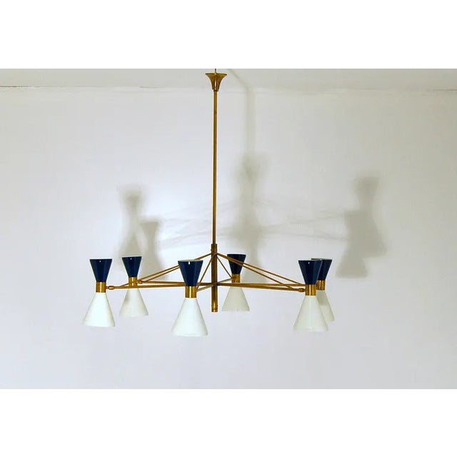 1960s Mid-Century Italian Diabolo Chandelier For Sale - Image 6 of 6