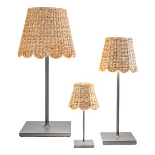 Poldina Wicker Shade - For Poldina Pro and Poldina Mini - Scalloped Water Hyacinth For Sale