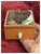 Ooak, Carved,Wood, Buffalo Box/Skull Turquoise For Sale In Los Angeles - Image 6 of 10