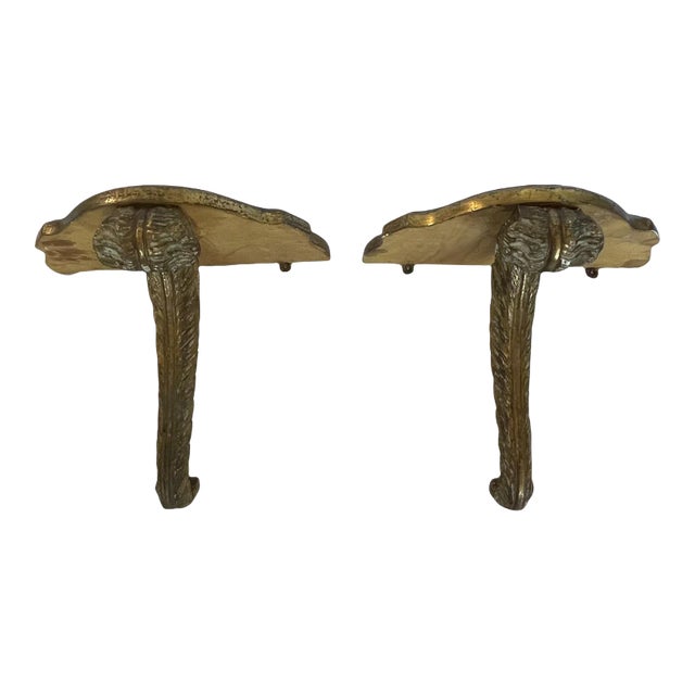 1950s Italian Console Wall Brackets - a Pair For Sale