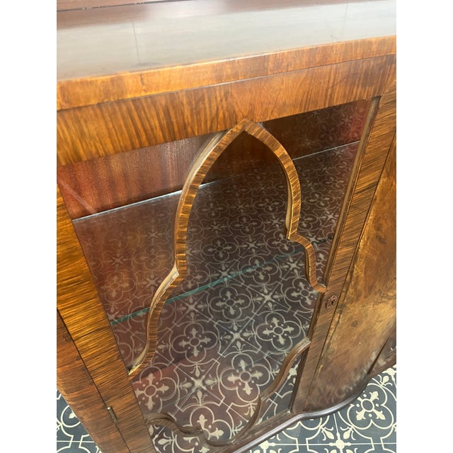 Vintage Art Deco Cocktail Cabinet in Walnut, 1930s For Sale - Image 16 of 18