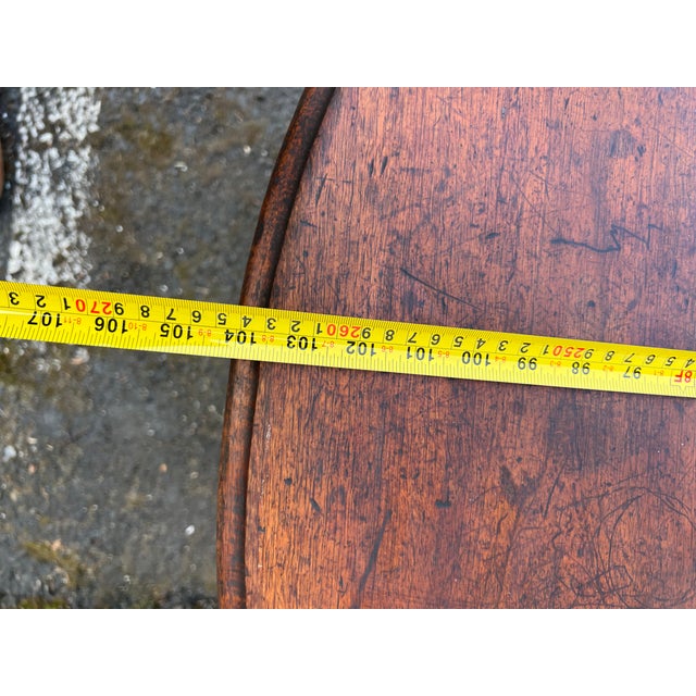 Antique 19th Century Mahogany. Extension Turned Leg Round Dining Table and 4 Leaves. For Sale - Image 14 of 18