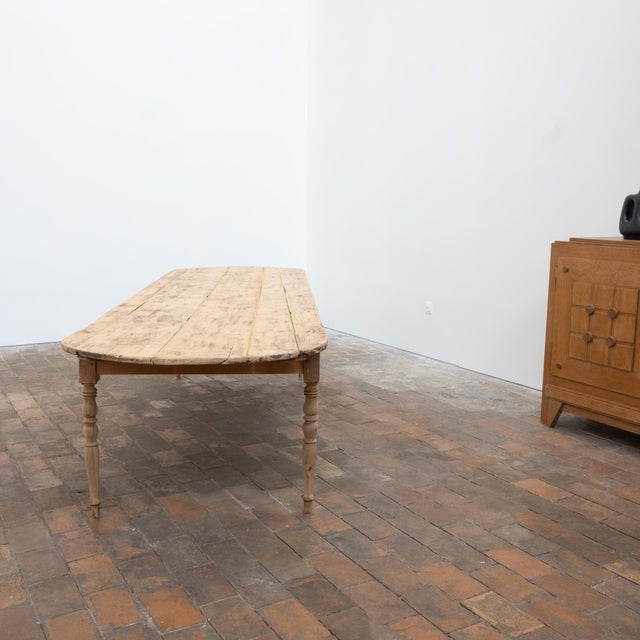 1900 - 1909 Large Wooden Communal Table, 20th Century, 1900 For Sale - Image 5 of 12