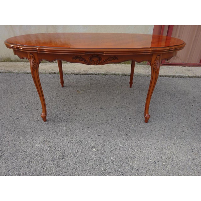 Regency Oval Extendable Dining Table, 1980s For Sale - Image 17 of 18