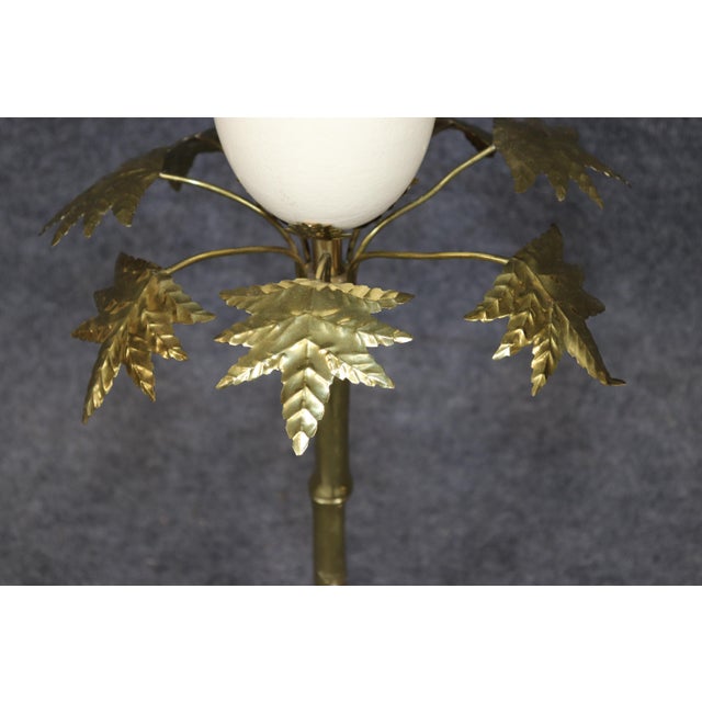 Metal Pair Anthony Redmile Attributed Brass and Ostrich Egg Candle Sticks For Sale - Image 7 of 11