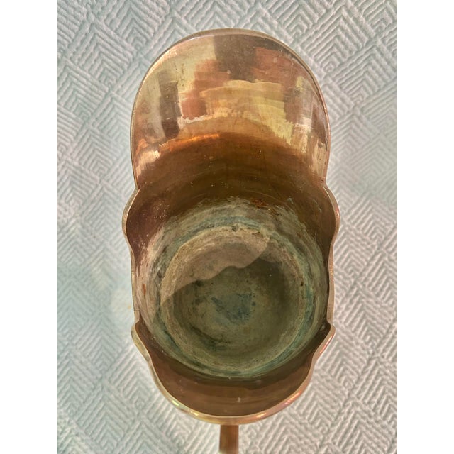 Mid 20th Century Brass Pedestal Ewer or Lavabo Water Vessel For Sale - Image 9 of 11