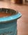 French Pair of French Turquoise Glazed Terracotta Planters by La Madeleine in Anduze For Sale - Image 3 of 12