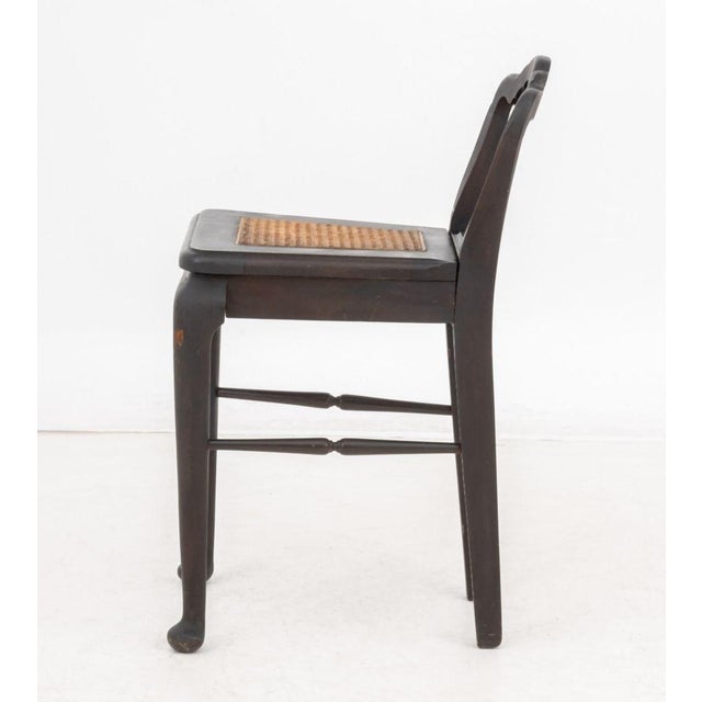 Queen Anne Style Cane Paneled Seat Chairs, 2 For Sale - Image 12 of 13