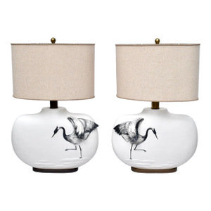 Vintage Chapman Modern Coastal Style Table Lamps - a Pair