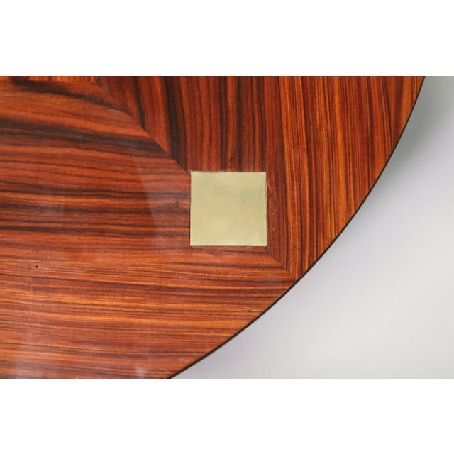 Poltronova Low Table in Wood and Brass by Ettore Sottsass for Poltronova, 1950s For Sale - Image 4 of 10