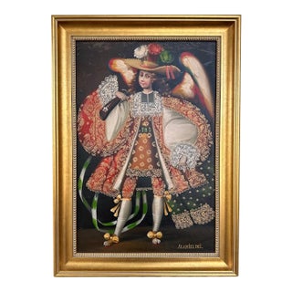 Vintage Cuzco Oil Painting For Sale