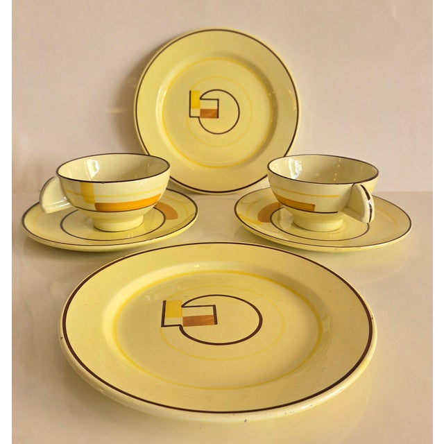Ceramic Coffee Set by Eva Stricker-Zeisel for Schramberg, 1929, Set of 3 For Sale - Image 7 of 10