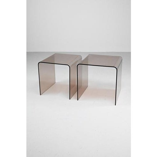 Acrylic Nesting Tables, Set of 2 For Sale - Image 6 of 9