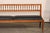Mid 20th Century Yale Burge Spindle-Back Bench W/ Black Seat For Sale - Image 9 of 13
