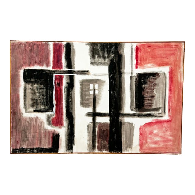 C. 1960s Modernist Abstract Painting by Ny Expressionist Phillip Callahan For Sale