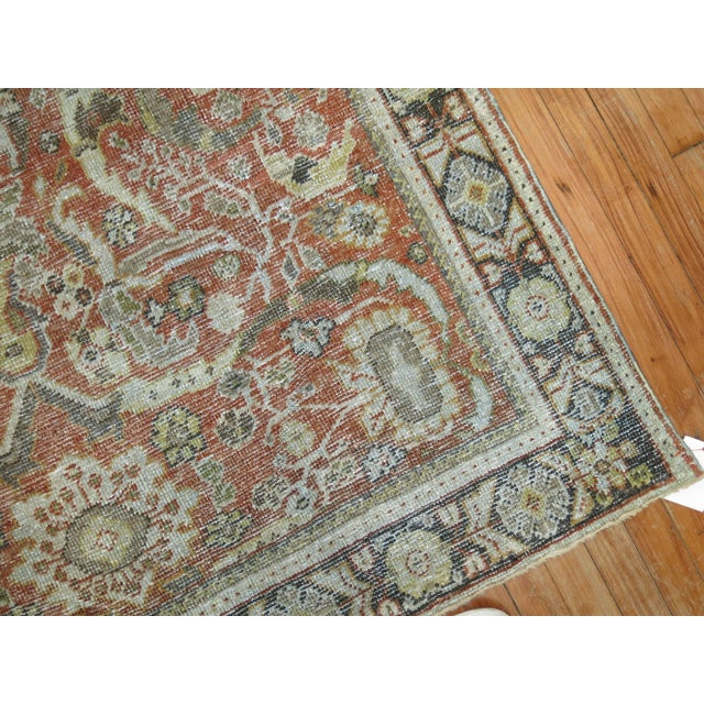 Rustic Antique Persian Shabby Chic Mahal Rug - 4'7" x 6'9" For Sale - Image 4 of 6