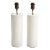 Pair of "Bougies" Cylindrical Hand-Plastered Table Lamps by Facto Atelier Paris For Sale