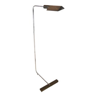 Cedric Hartman Brass & Chrome Adjustable Reading Lamp For Sale