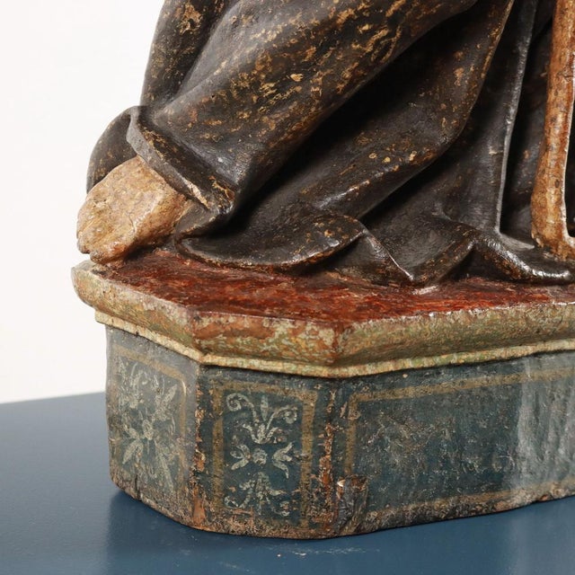 Brown Antique St. Pascal Babylon Linden Figurine For Sale - Image 8 of 11