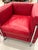 Chrome and Red Leather Club Chairs in the Style of Le Corbusier - A Pair For Sale - Image 14 of 14
