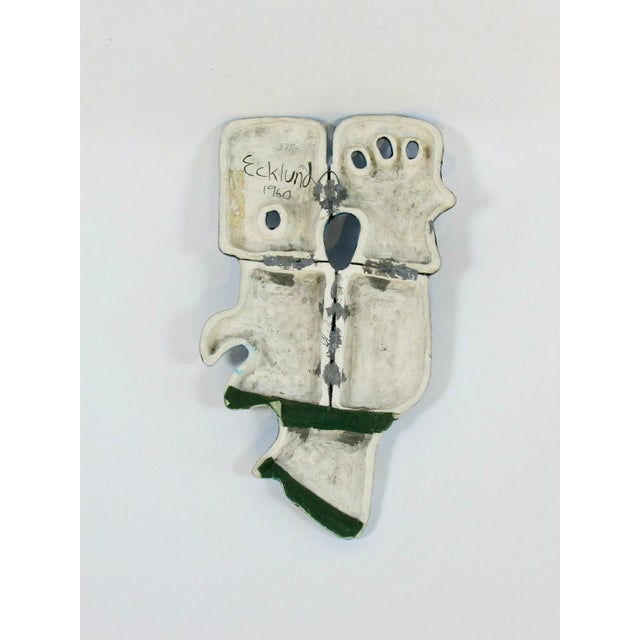 Abstract Blue Chicken Wall Sculpture Signed and Dated 1960 For Sale - Image 10 of 10