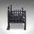 Late 19th Century Antique Fire Basket, English, Wrought Iron Fireplace Grate, Victorian, c.1885 For Sale - Image 5 of 10