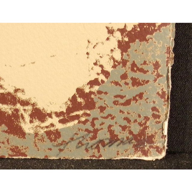 Impressionist 1980s Ted Thomas "Looking Glass Ii" Signed Numbered Fine Art Serigraph of Trees & Pond For Sale - Image 3 of 4