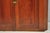 Wood Antique Colonial Primitive Cherry Wood Glass Front Corner China Cabinet Cupboard For Sale - Image 7 of 18