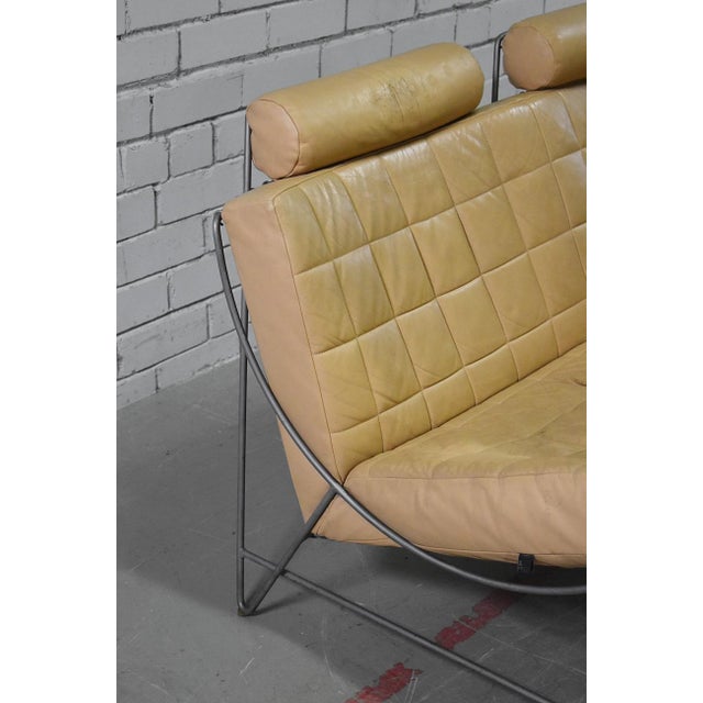 Vintage Volare Two-Seater Sofa in Leather by Jan Armgard for Leolux, 1990s For Sale - Image 10 of 11
