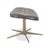 Boston Leather Armchair with Ottoman in Grey Brown Taupe Estoril Semi Aniline Leather 0959 with Manual Swivel and Rocking Function from Boconcept For Sale - Image 17 of 18