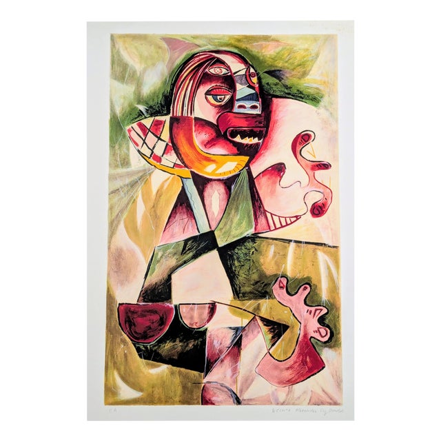 Alexandra Nechita, Forgotten Values, Lithograph in Colors, 1997 For Sale