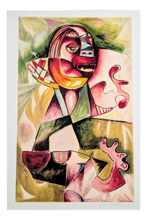 Alexandra Nechita, Forgotten Values, Lithograph in Colors, 1997