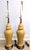 This pair of vintage ginger jar table lamps are estimated to be from the mid-to-late 20th century (60s-70s) and are a...