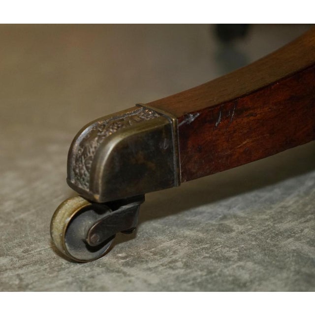 William IV Hardwood & Green Leather Library Dining Table, 1830s For Sale - Image 10 of 18