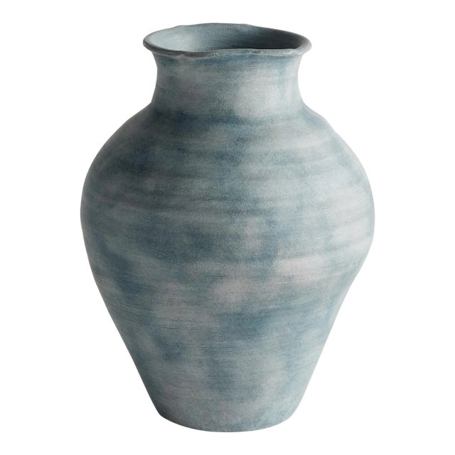 Mirela Vase Medium, Gray-Blue For Sale