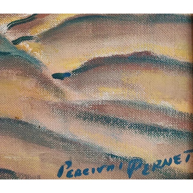 Modern Percival Pernet, Aux Baléares, 1971, Oil on Canvas on Wood, Framed For Sale - Image 3 of 9