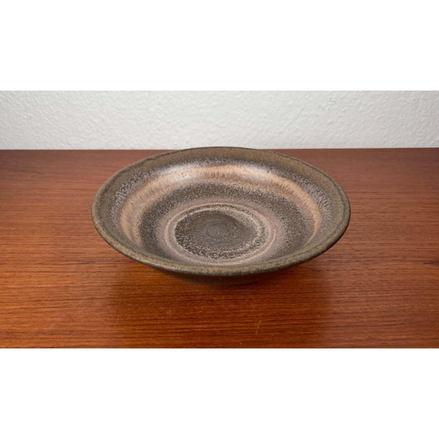 Mid-Century German Pottery Wall Bowl, 1960s, in Very Good conditions. Designed 1960 to 1969