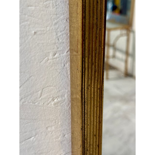 1970s Vintage Italian Wall Mirror With Ornamental Metal Accent, 1970's For Sale - Image 5 of 6