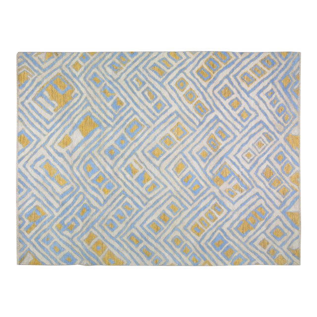 Moroccan Hand Knotted Wool Rug, 8'9"x12' For Sale