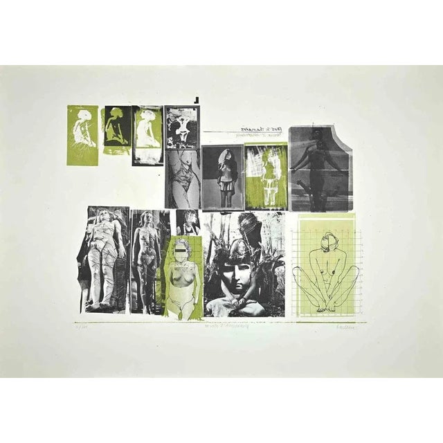 Eros and Thanatos is an Original Etching realized by Sergio Barletta in the Early 1970s. Good conditions. Hand-signed....