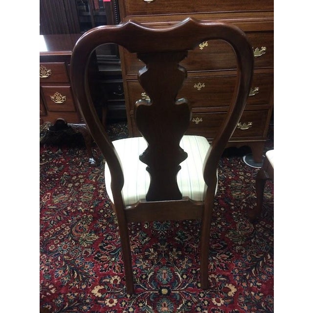 Vintage Dining Chairs, Queen Anne Chairs, Set of Eight For Sale - Image 13 of 15
