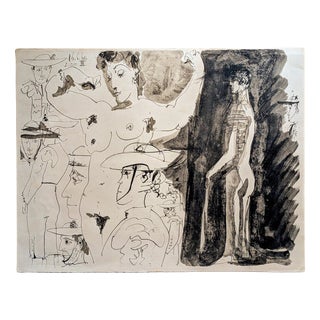 Pablo Picasso, Nude Study Sheets (Feuille DEtudes), 1960, Lithograph For Sale