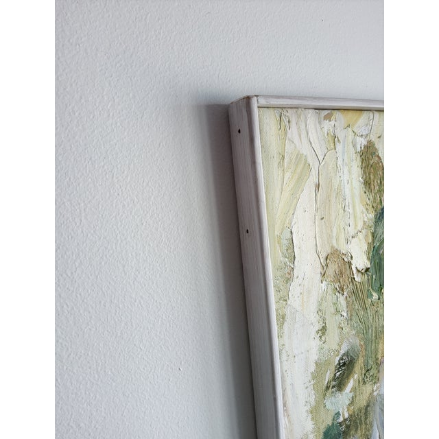 Floral Oil Painting Titled "From the Garden" by Nordic Artist Bente Bjerregaard For Sale - Image 14 of 17