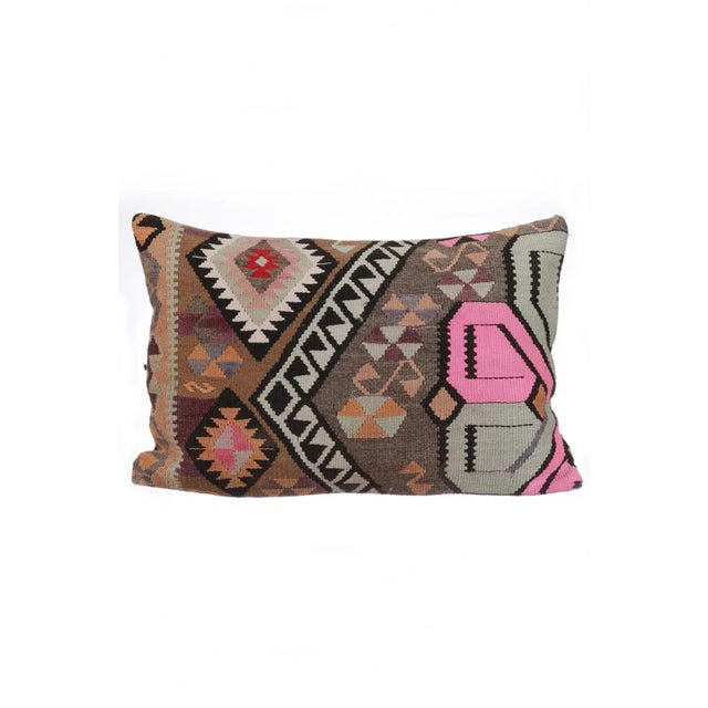 Decorative Kilim Pillow Cover For Sale - Image 4 of 4