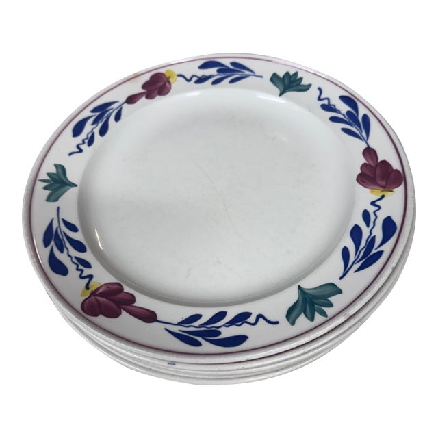 Luncheon Plate Boerenbont by Boch a Set of 4 For Sale