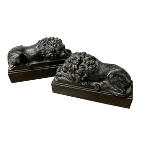 Grand Tour Pair of Canova Lions