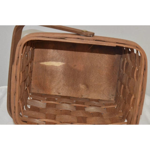 1970s Reed & Wood Basket For Sale - Image 5 of 7