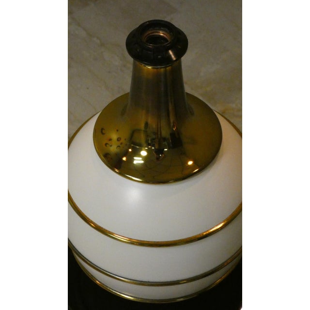 Hollywood Regency Table Lamps with Brass Details by Tommaso Barbi, Italy, 1970s, Set of 2 For Sale - Image 11 of 18