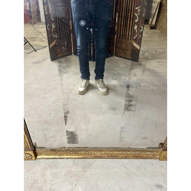 Louis XVI Style Golden Mirror For Sale - Image 11 of 14