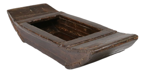 Wabi-Wabi Handmade Wooden Trough or Vessel, France, 19th Century